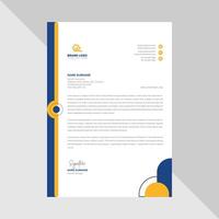 Abstract Professionalism, Creative and Modern Corporate Letterhead Design for Informative Impact vector