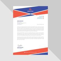 Sleek and Innovative Corporate Letterhead, Modern, Creative, and Professionally Informative Design vector