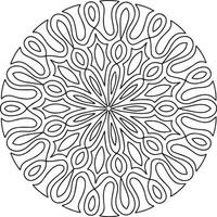 Decorative ornamental Mandala in ethnic oriental style. Circular of mandala for Mehndi, tattoo, stickers. Decorative ornamental Mandala in ethnic oriental style. Coloring book page for adults vector