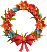 AI generated Cultural holiday wreaths, traditional festive decor, cultural wreath designs, Chinese New Year decor, cultural winter celebration, symbolic holiday accessories png