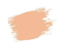 Color of the Year 2024 peach fuzz sample Vector paint brush spot Hand painted trendy color background Ink scribble dab clipart