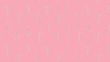 Seamless pattern with different type of female labia animation Loop Background. Video flat cartoon animation design element. 4K video footage