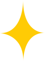 estrellas amarillo Brillantina espumoso brillante plano diseño para decoración png