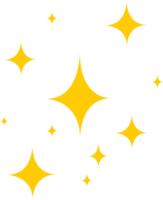 stars yellow glitter sparkling shining flat design for decoration png