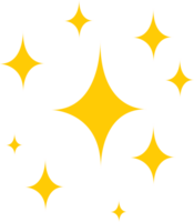stars yellow glitter sparkling shining flat design for decoration png