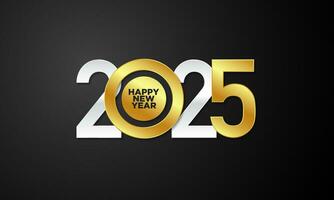 2025 Happy New Year Background Design. vector