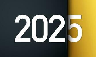 2025 Happy New Year Background Design. vector