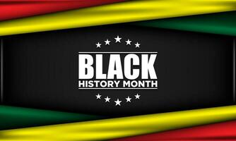 Black History Month Background Design. vector