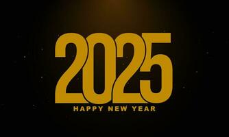 2025 Happy New Year Background. vector