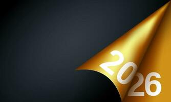 2026 Happy New Year Background Design. vector