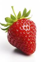 AI generated Strawberry isolated on white background. AI Generated. photo