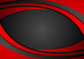 Red and black abstract wavy background photo