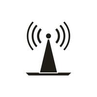 Antenna icon. Broadcast, transmitter. Vector illustration