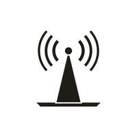 Antenna icon. Broadcast, transmitter. Vector illustration