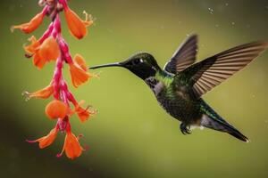 AI generated Hummingbird in Costa Rica. AI Generated. photo