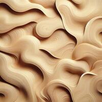 AI generated Abstract background of spiral wooden design photo