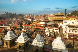 Pashupatinath Temple by Bagmati river, Kathmandu, Nepal photo