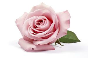 AI generated Pink rose isolated on white background. AI Generated photo