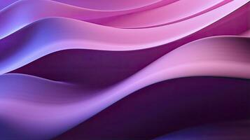 AI generated Abstract 3D image of digital waves in shades of pink and purple. AI Generated photo