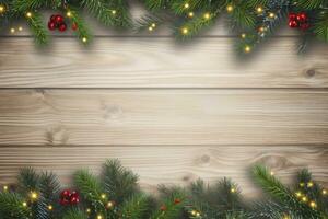 AI generated Christmas and New Year background. AI Generated photo