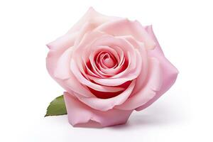 AI generated Pink rose isolated on white background. AI Generated photo