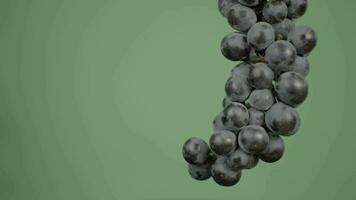 Grape fruit, grapes on green video