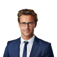 AI generated Businessman isolated on transparent background png