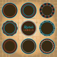 Set of Retro Labels and Badges vector