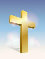 3D Cross Illustration vector