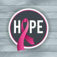 Breast Cancer Awareness Hope Theme Illustration vector