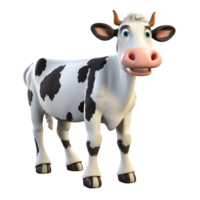 ai généré vache png isolé sur transparent Contexte