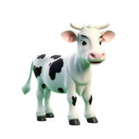 AI generated Cow png isolated on transparent background