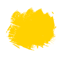 mão desenhado amarelo cor tinta pintura escova golpes isolado texto Projeto citar ou texto Informação. gráfico elementos pintado para texto Informação, Publicidades, oferecer, grande, Espirrar manchas, pincel, overlay. png