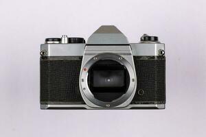 Vintage Film Camera isolated on  white background photo