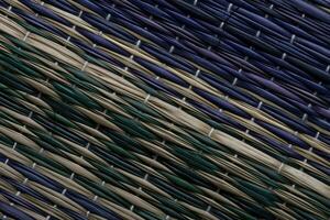 Bamboo mat texture background Abstract background photo