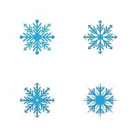 Snow ice logo art vector template illustration