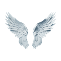 AI generated Angel wings ornament isolated on a transparent background png