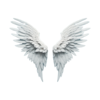 AI generated Angel wings ornament isolated on a transparent background png