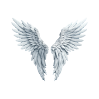 AI generated Angel wings ornament isolated on a transparent background png