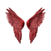 AI generated Angel wings ornament isolated on a transparent background png