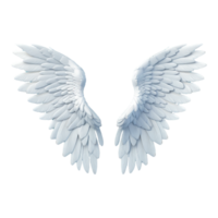 AI generated Angel wings ornament isolated on a transparent background png