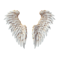 AI generated Angel wings ornament isolated on a transparent background png