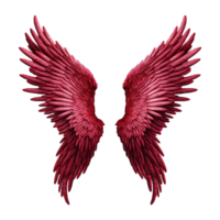 AI generated Angel wings ornament isolated on a transparent background png