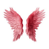 AI generated Angel wings ornament isolated on a transparent background png