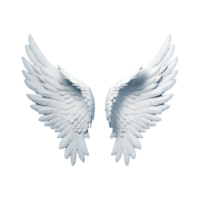 AI generated Angel wings ornament isolated on a transparent background png