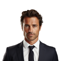 AI generated Young Businessman isolated on transparent background png