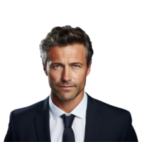 AI generated Young Businessman isolated on transparent background png