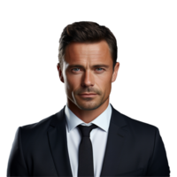 AI generated Young Businessman isolated on transparent background png