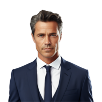 AI generated Young Businessman isolated on transparent background png