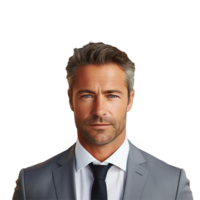 AI generated Young Businessman isolated on transparent background png